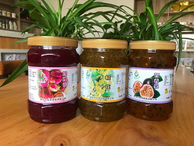 玫瑰花花茶、桂花花茶、百香果花茶