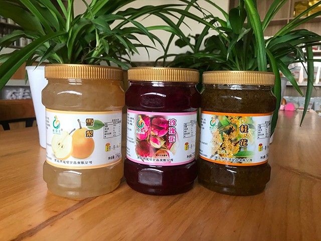 雪梨花茶、玫瑰花花茶、桂花花茶