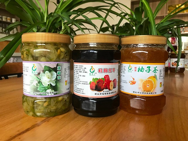 茉莉花花茶、桂圓紅棗花茶、柚子花茶